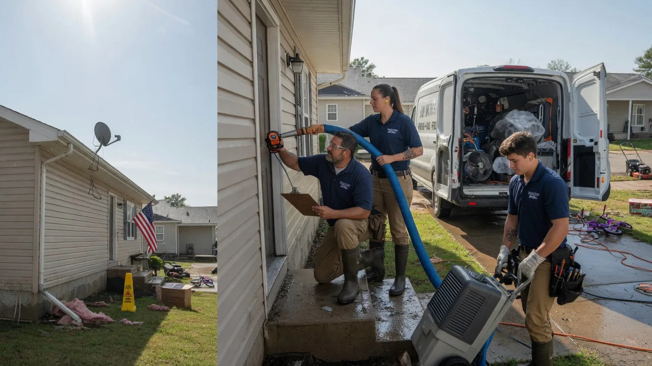 Ceiling Water Damage Restoration in La Crosse, KS near me